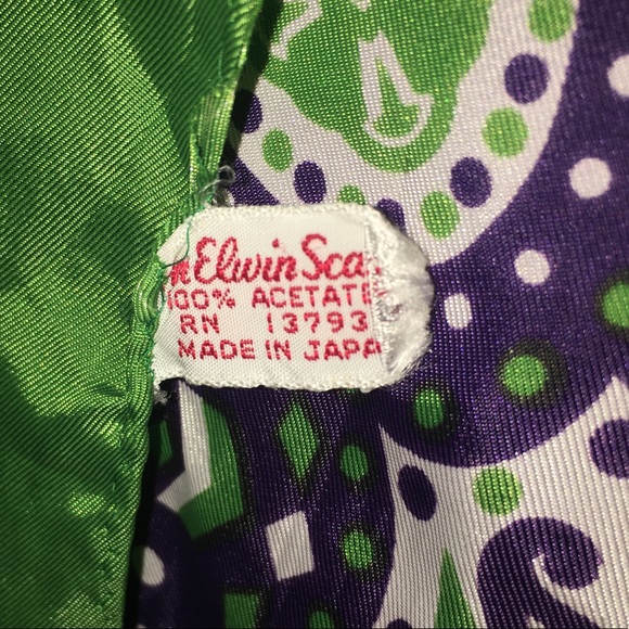 Vintage Paisley Print Scarf - Picture 3 of 3